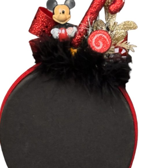 Christmas Headband, Mickey Mouse Hair Accessory, Disney Inspired Gift, Holiday main image 6